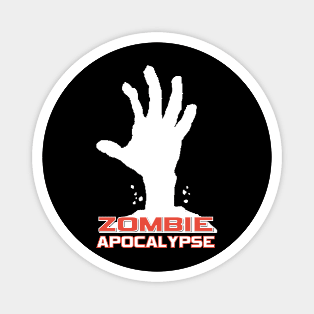 Zombie apocalypse Magnet by lazerwhirl